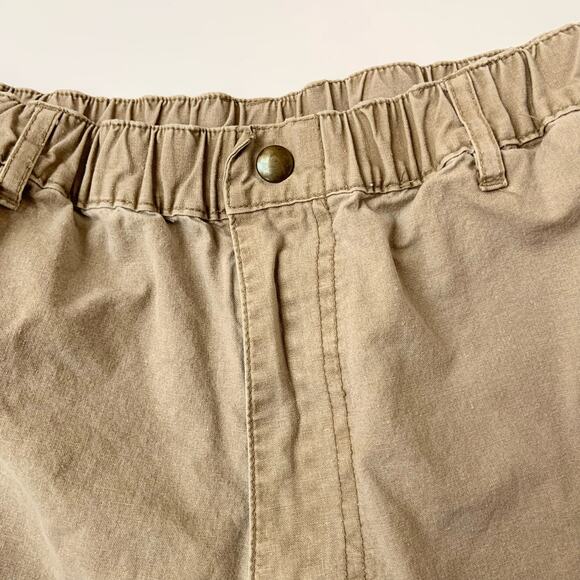Vintage Windridge Cotton Khaki High Waisted Shorts Women's Medium - Picture 4 of 10